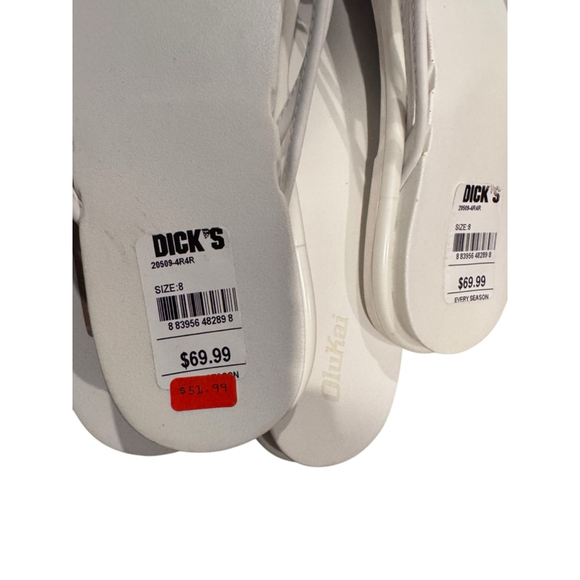 Women's OluKai AKA Sandals Size 8 White - Picture 5 of 5